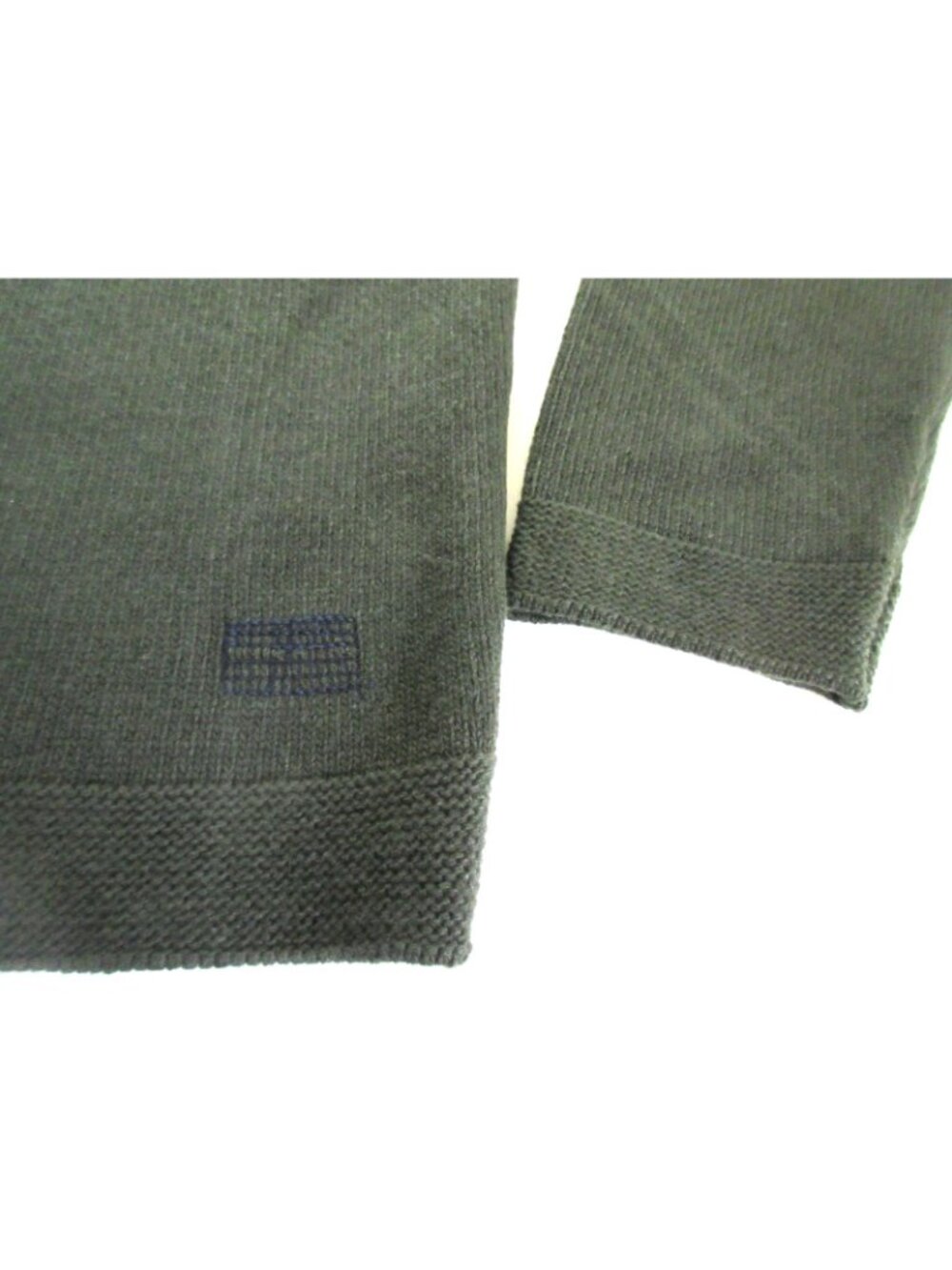 OOBE Brand Men's Heron V Neck Virgin Wool Sweater Fern Green Cozy Ships Free - Picture 3 of 10